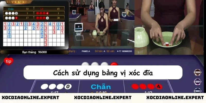 Cách sử dụng bảng vị xóc đĩa