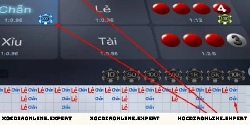Kinh nghiệm thực hiện cách dự đoán chẵn lẻ xóc đĩa - Sử dụng phương pháp cầu bệt